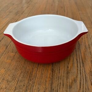Emile Henry France Red Ceramic Round Casserole Au Gratin Baking Dish 84 20